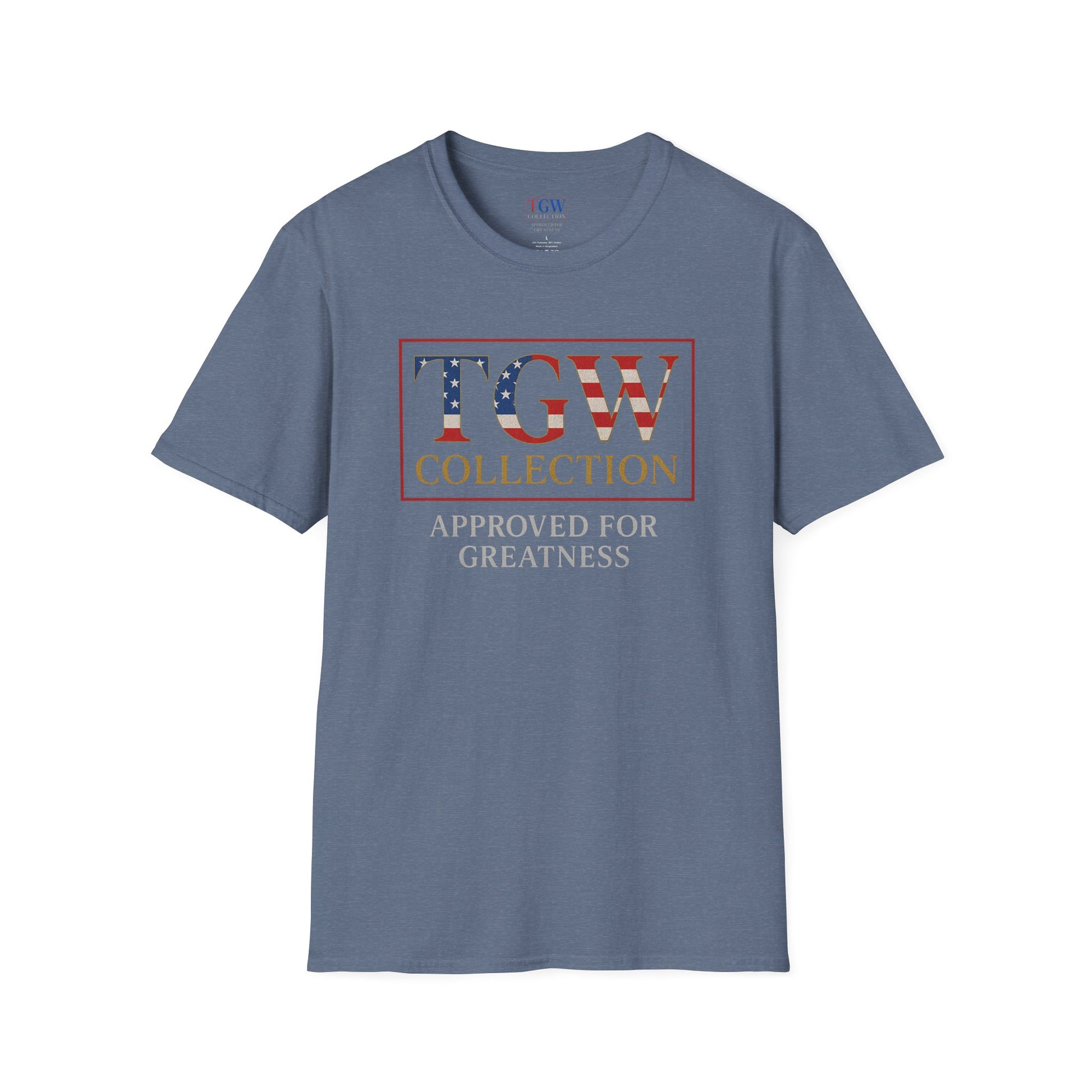 Soft style T-Shirt: TGW Collection, Approved for Greatness - Comfortable Apparel for Everyday, Gifts for Friends, USA Pride