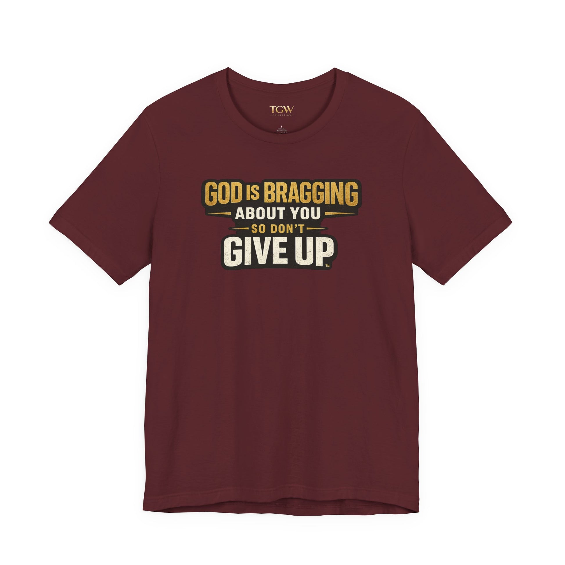 God is Bragging About You - Jersey Short Sleeve Tee