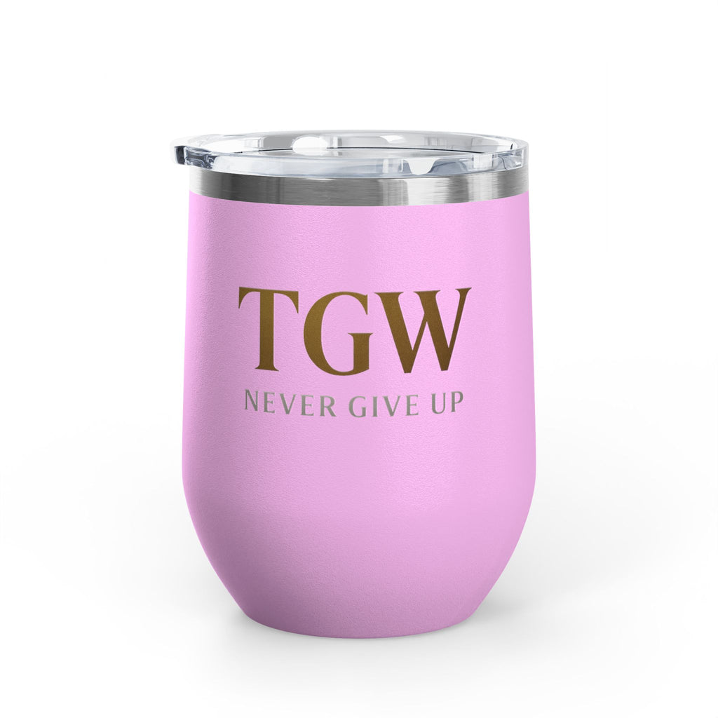 Elegant Wine Tumbler - Strive for Greatness | Personalized Gift for Wine Lovers, Celebrations, Home Bar, Holidays, Motivational Drinkware