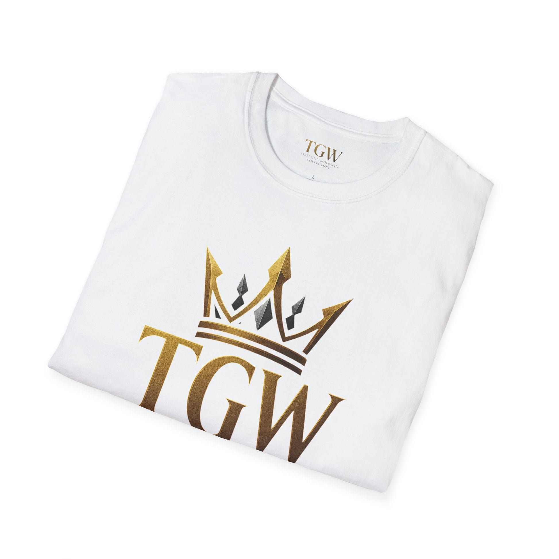 Men Gladiator T-shirt | Motivational Tee, Fitness Shirt, Gift for Him, Empowerment Apparel, Gold Crown Design