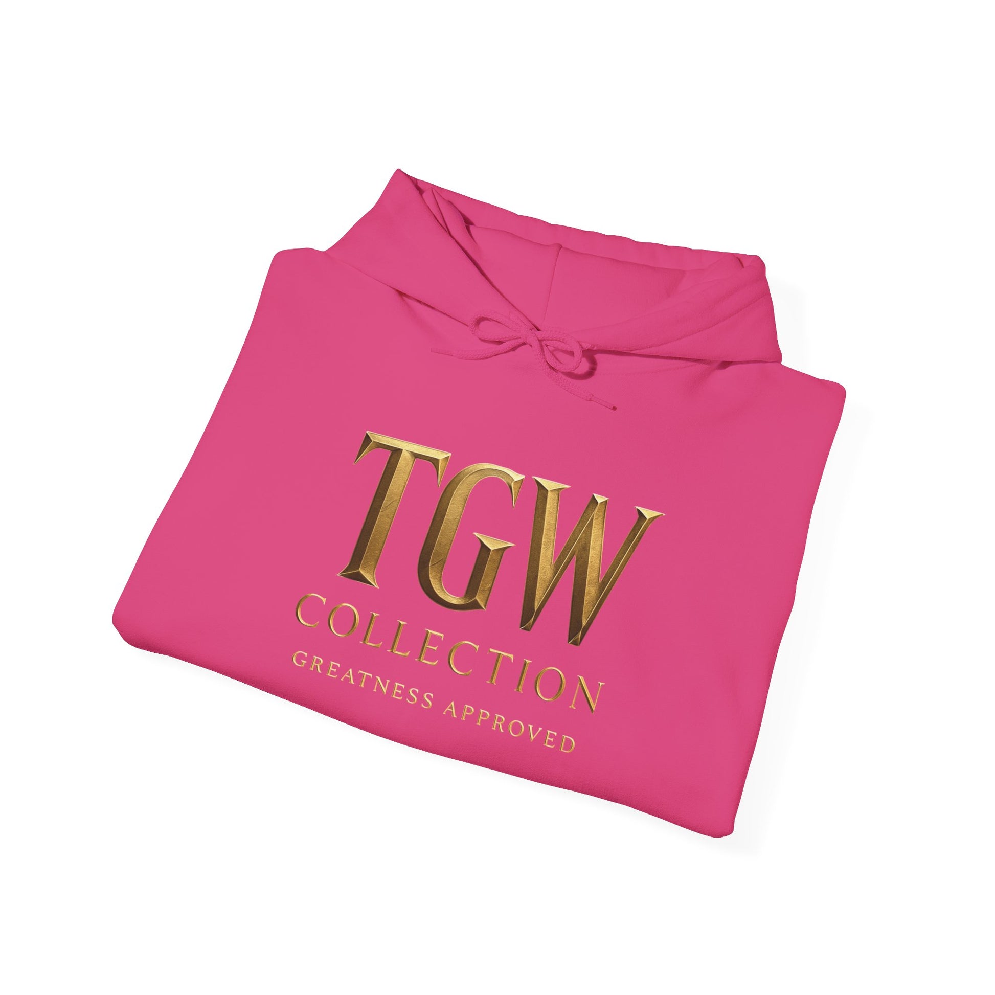 Elegant Gold Graphic Hoodie for Trendy Comfort | Sweatshirt, Cozy Wear, Fashion Gift, Casual Style, TGW Collection
