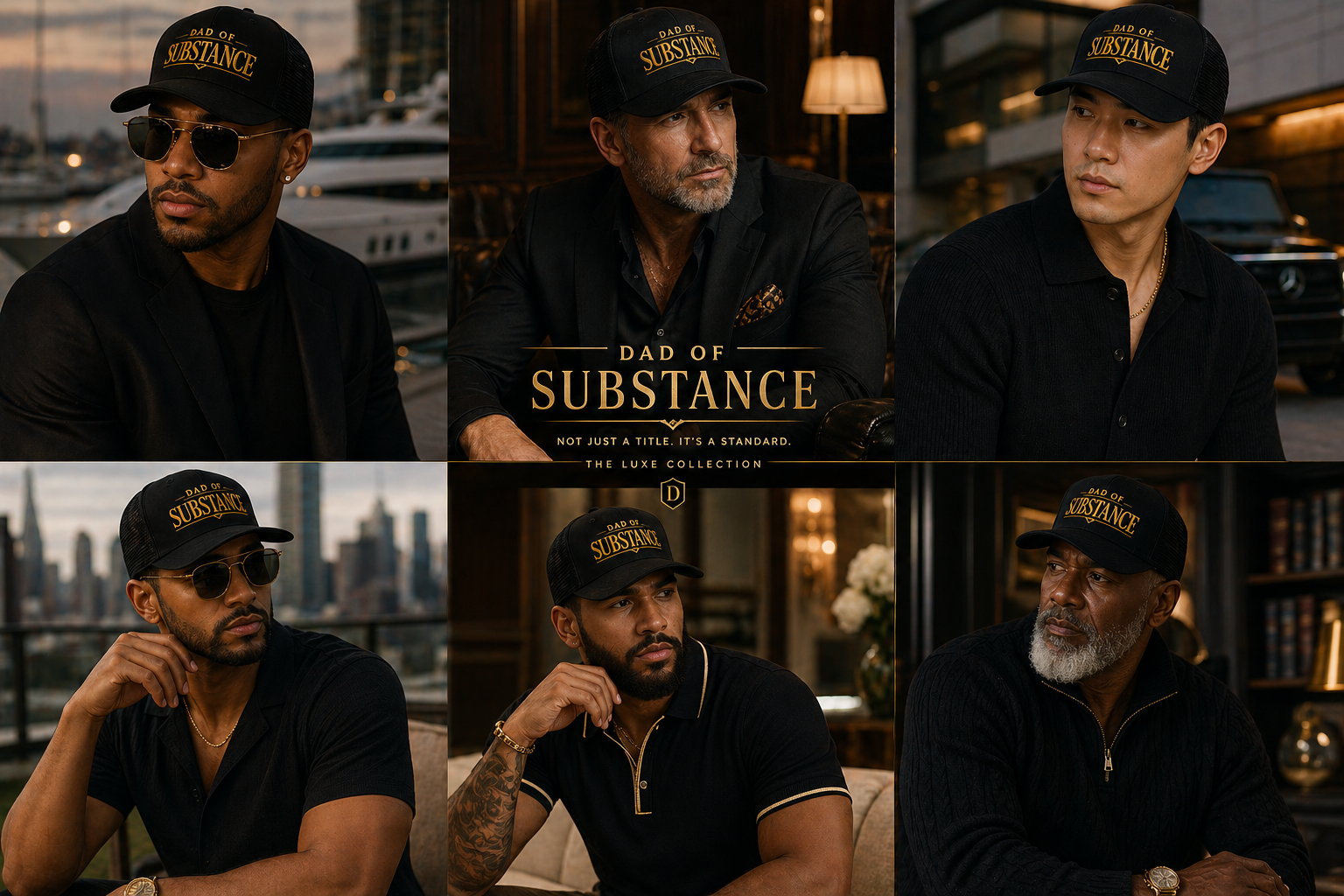 TGW COLLECTION TM - Dad of Substance Snapback Trucker Cap