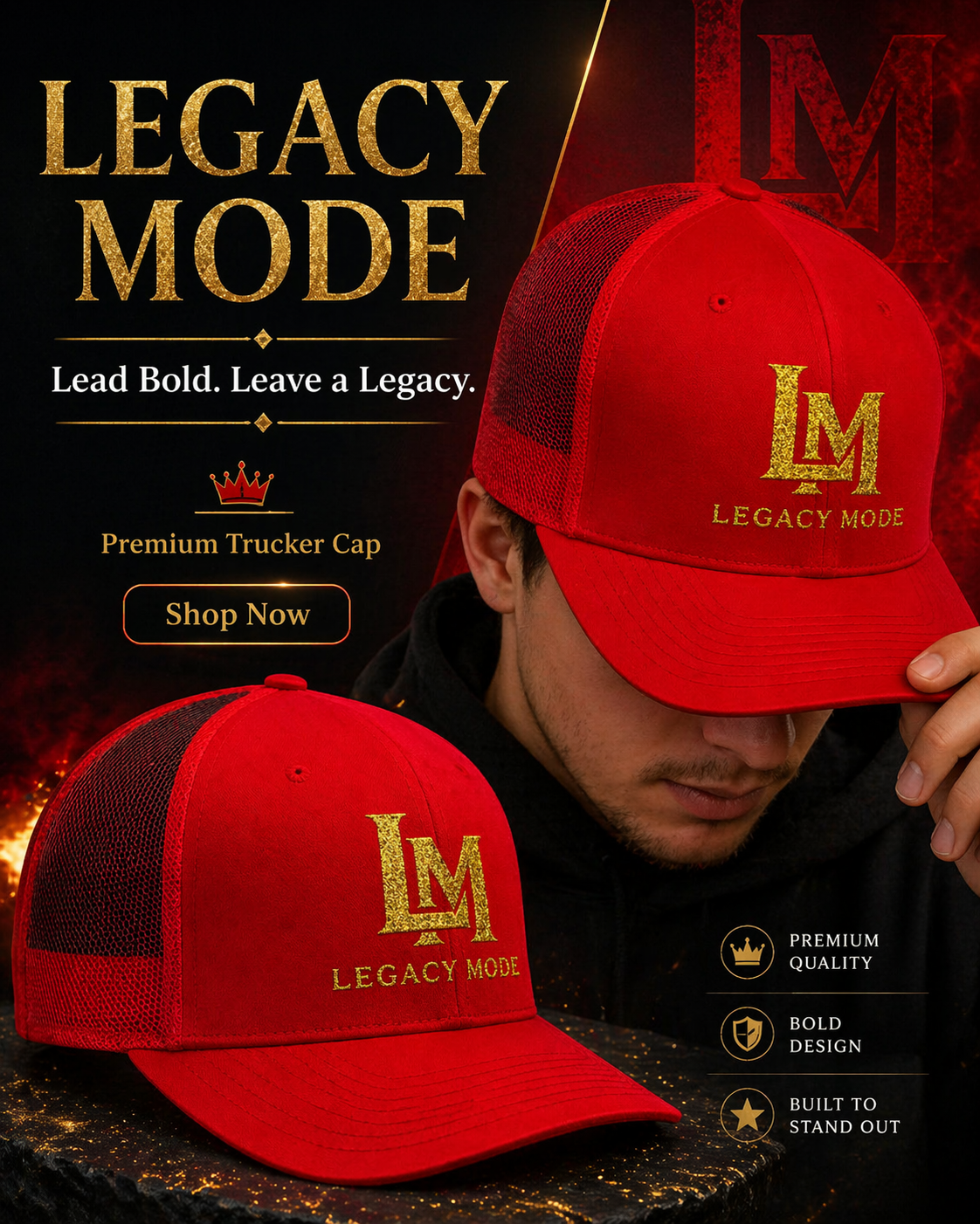 TGW COLLECTION LEGACY MODE - Snapback Trucker Cap