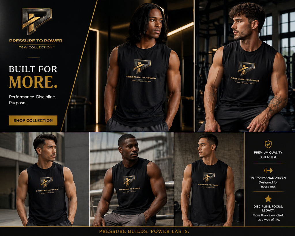 TGW Collection Pressure to Power Men’s Muscle Tank