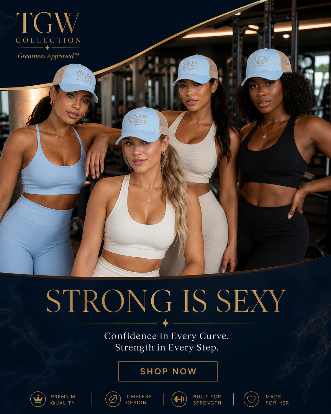 TGW Collection TM - Strong Is Sexy- Mesh-Back Cap