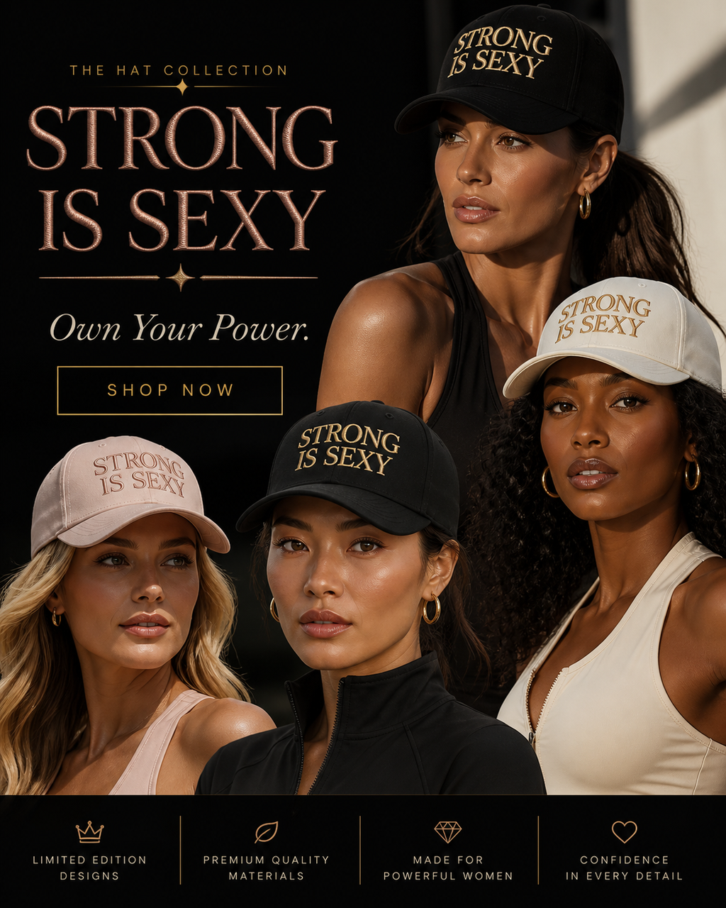 TGW Collection TM - Strong is Sexy Denim Hat